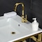 Kingston Brass VWP2522A2 25" Ceramic Console Sink (1-Hole), White/Polished Brass VWP2522A2 - alternate 3